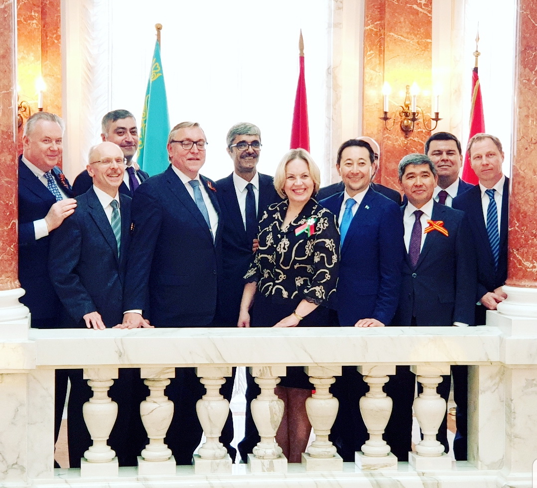 Empfang in der russischen Botschaft anlässlich des 74. Jahrestages der