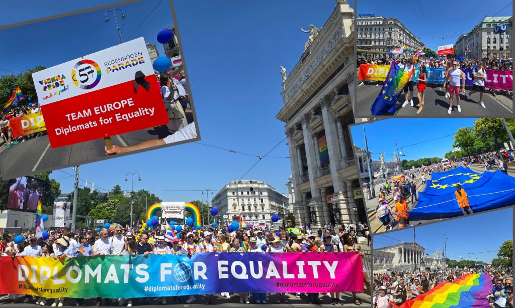 29. Vienna Pride: Mit 300.000 Besuchern und mit Unterstützung der „Diplomats for Equality“ (Foto&Video) (D&ENG)