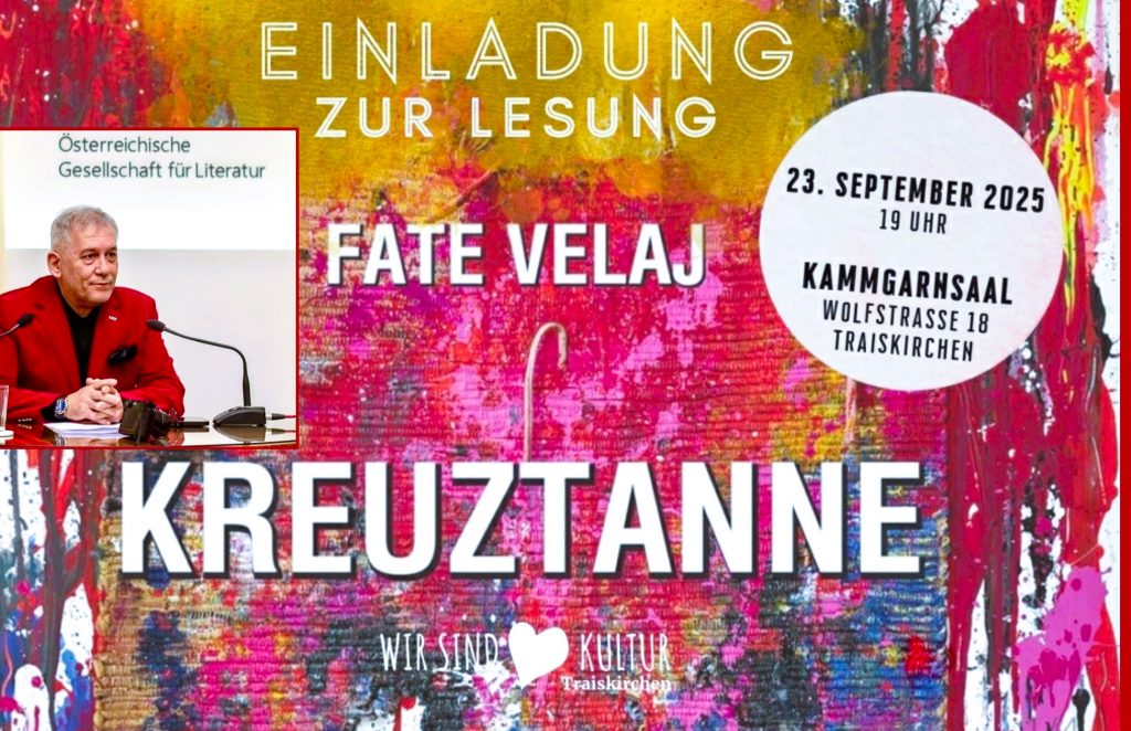 Kulturereignis der Extraklasse: Albaniens Botschafter Fate Velaj präsentiert sein Buch „Kreuzfanne“, Foto- und Gemäldeausstellung