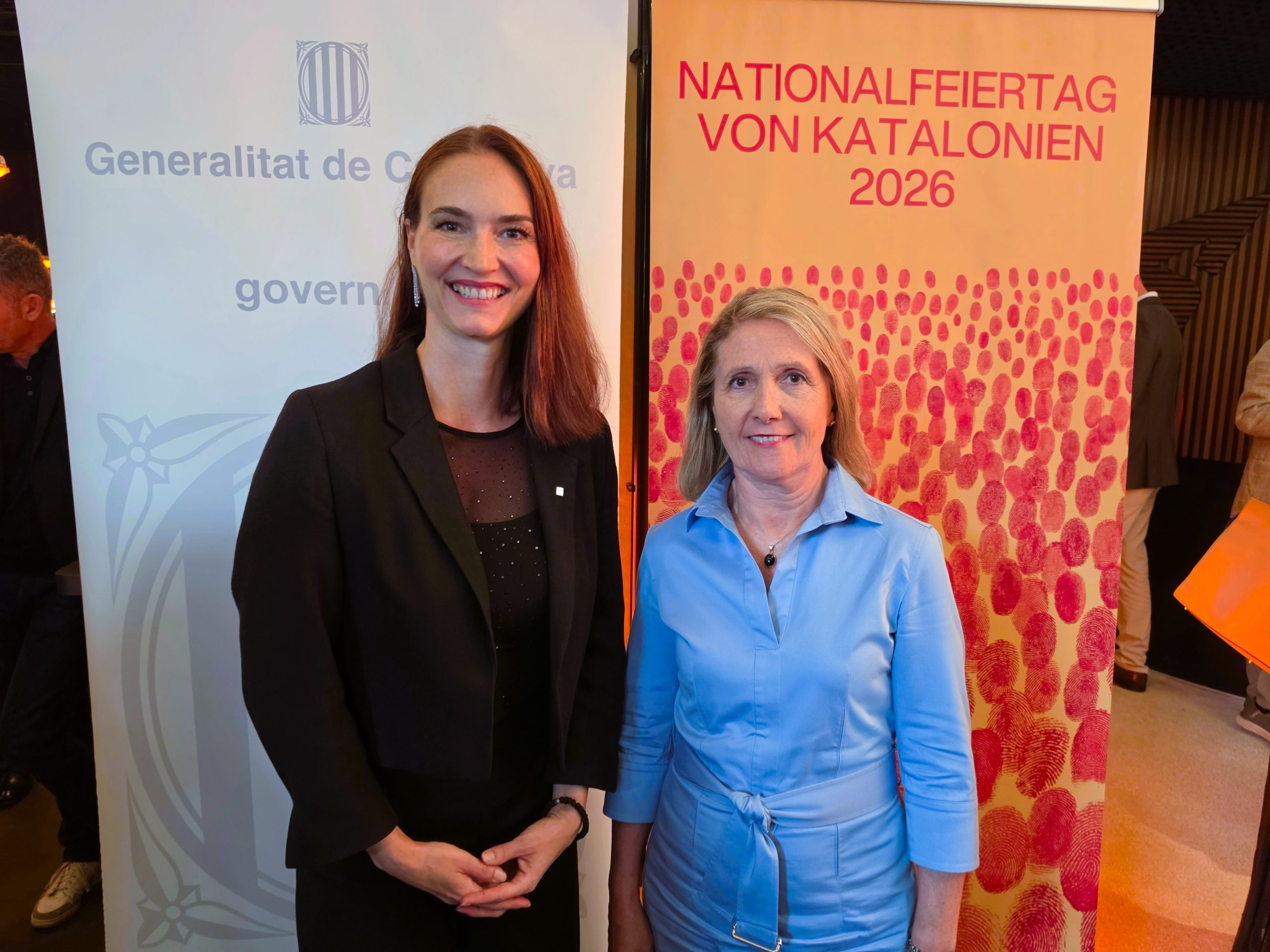 Ms Krystyna Schreiber and H.E. Aurora Mejía Errasquín, Ambassador of the Kingdom of Spain